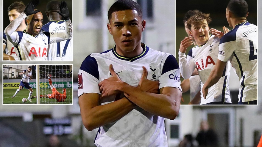 Tiền đạo Brazil lập hat-trick, Tottenham đại thắng "5 sao" tại FA Cup